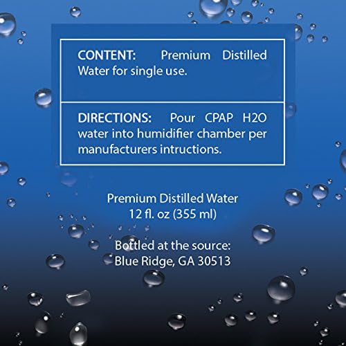 CPAP H2O Premium Distilled Water - 24 Bottle Pack
