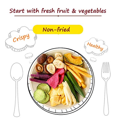 YRS Freeze-Dried Fruit Crispy Fresh Healthy Snacks Food Vegetables Banana Jelly Fruit frozen mixed Strawberry (Easy Carry Bag 125g-4 PACK)