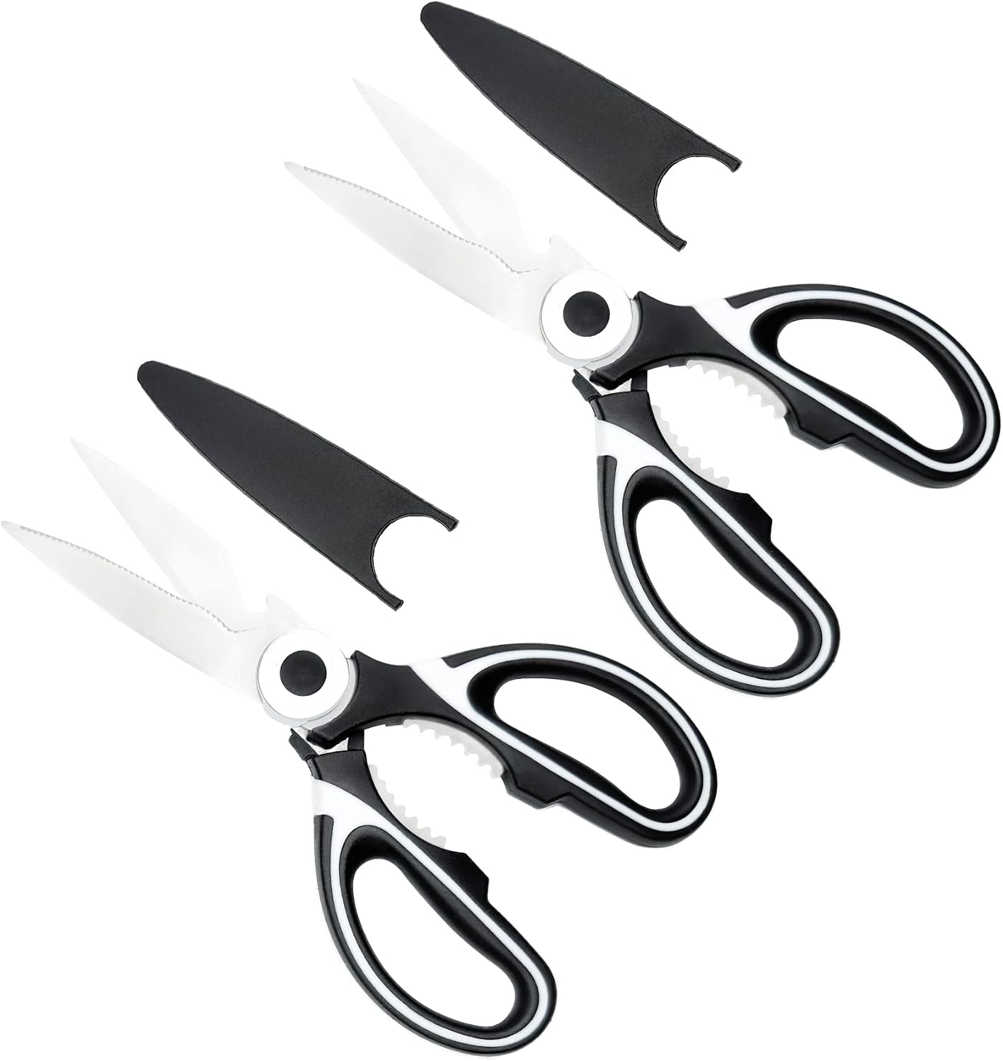 High-Performance Heavy Duty Kitchen Shears Set, 2 Pack, Dishwasher Safe, Perfect for Chicken, Fish, Meat, Vegetables, Herbs, BBQ, and More - Indispensable Helper in Every Kitchen