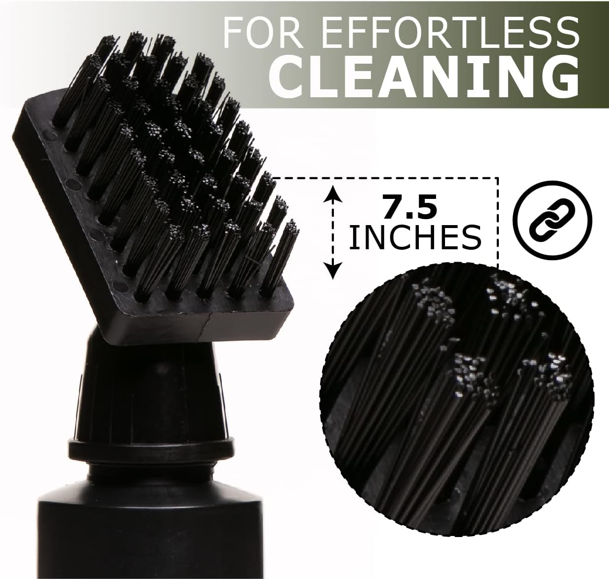 Caddy Splash Golf Water Brush - Retractable Brush with Nylon-Bristles Head - Wide Cleaning Coverage - Anti-Leak Reservoir Tube - Squeeze Bottle for Easy Cleaning - 7.5 Inches, Holds 4 Ounces of Water