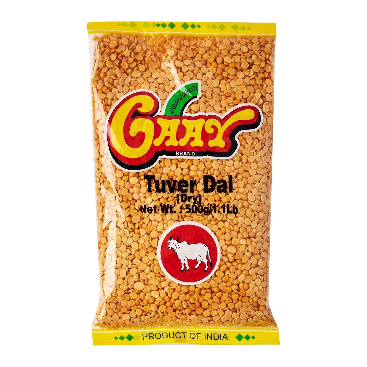 GAAY Toor Dal 500g - Popularly Known As Toor Dal, One Of The Most Important Source Of Protein.