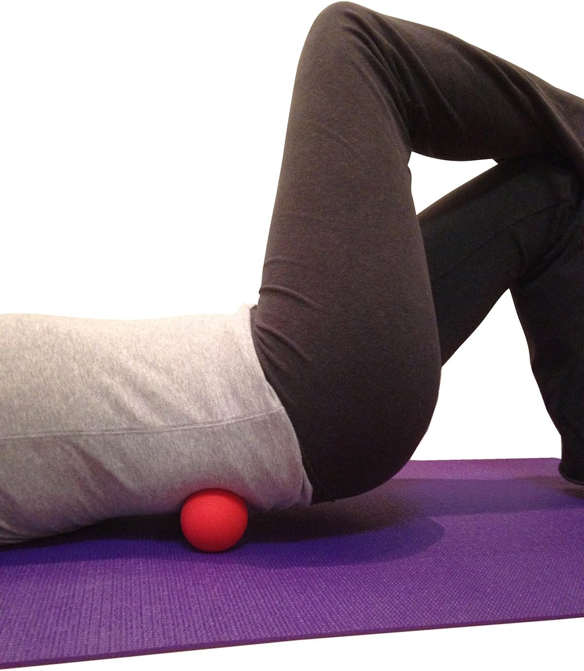 Kieba Massage Lacrosse Balls for Myofascial Release, Trigger Point Therapy, Muscle Knots, and Yoga Therapy. Set of 2 Firm Balls (Blue and Red)