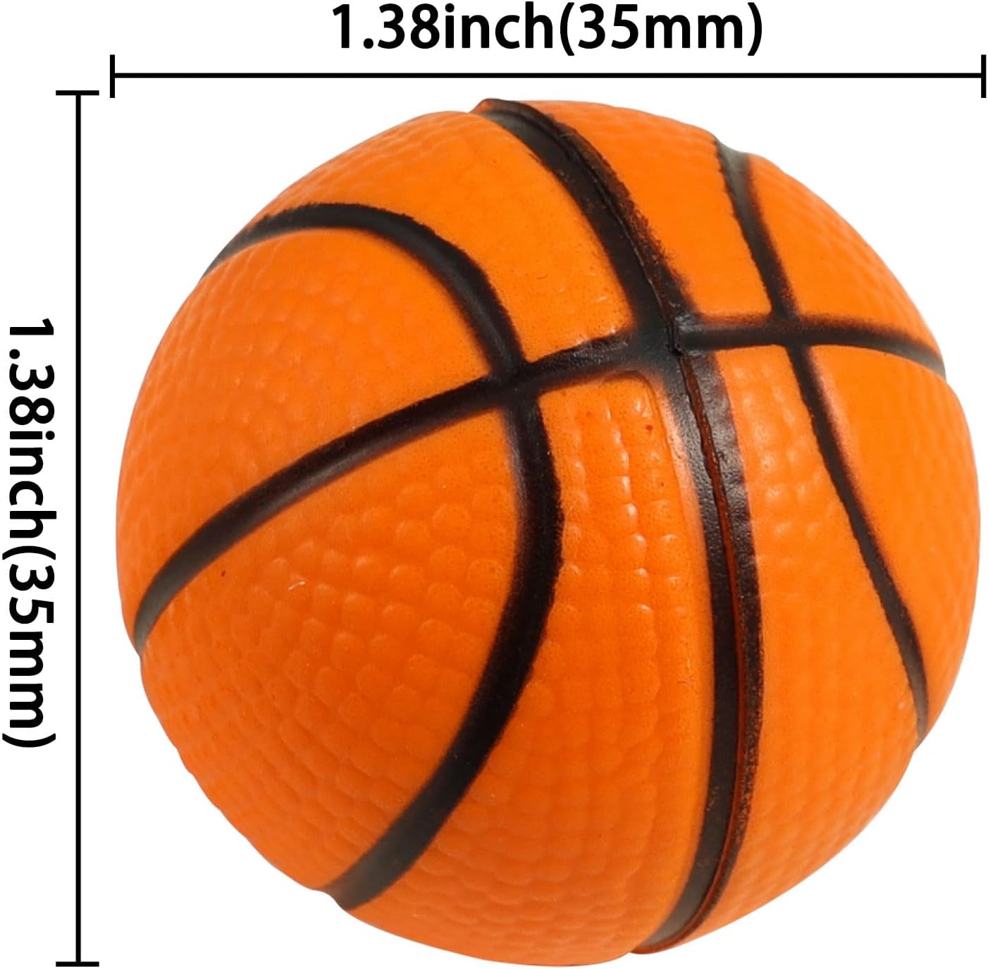 Gyufise 10Pcs Basketball Cake Toppers 3D Basketball Cake Pick Decorations for Sports Theme Babyshower Birthday Event Party Supply Decorations