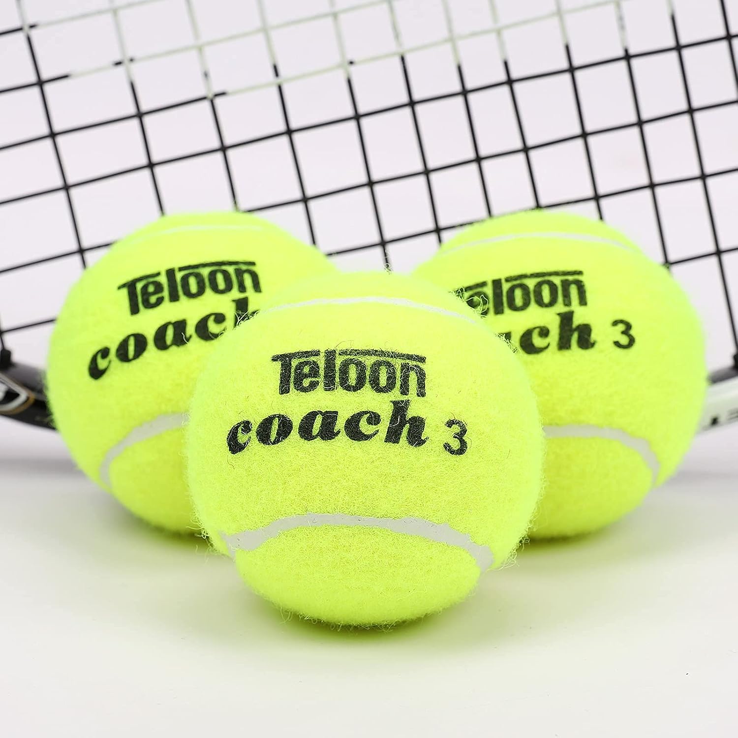 Teloon Pressure Training Tennis Balls-12 or 18 Count-Mesh Carry Bag?4 Colors Available?Pressureless Training Exercise Tennis Balls for Beginners.