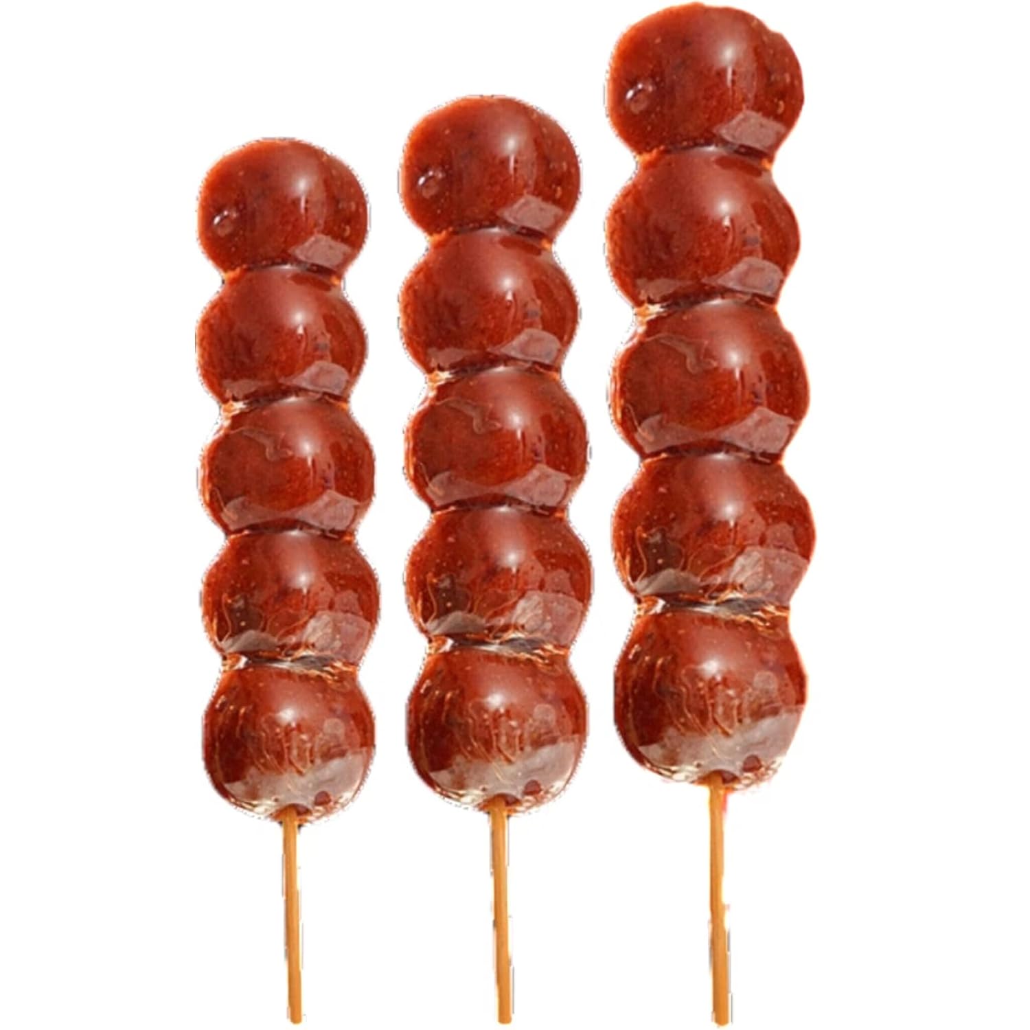 HelenOu666 Chinese Traditional Old Beijing Specialty Peking Hawthorn Ball Preserved Fruit Snack Bing Tang Hu Lu ???????? (12pcs)
