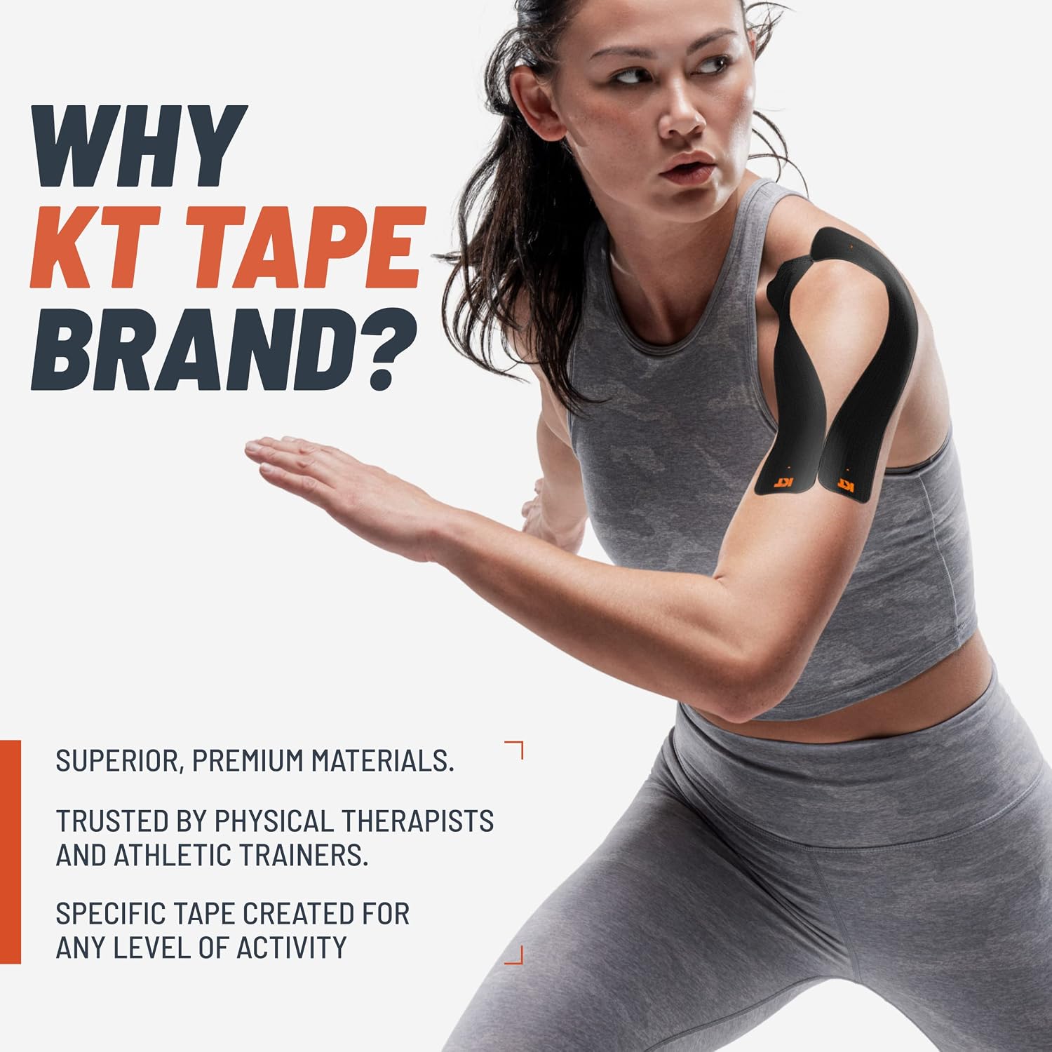 KT Tape, Original Cotton, Elastic Kinesiology Athletic Tape, 20 Count, 10  Precut Strips, Pink, 20 Precut Strips
