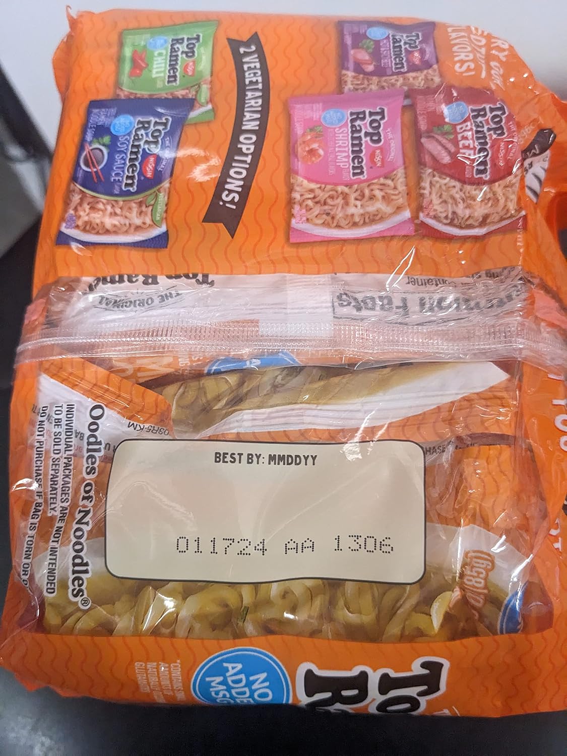 Ramen Noodles Shrimp, Chicken & Beef Flavor - 15 Pack