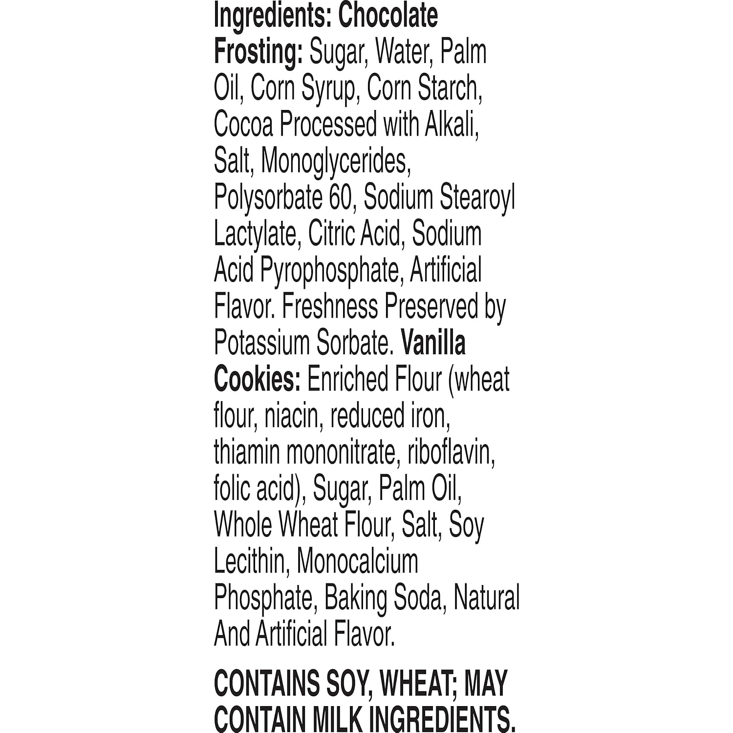 Dunkaroos Vanilla Cookies and Chocolate Frosting, 1.5 oz, 6 ct (Pack of 3)